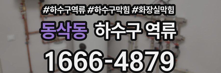 동삭동 하수구 역류