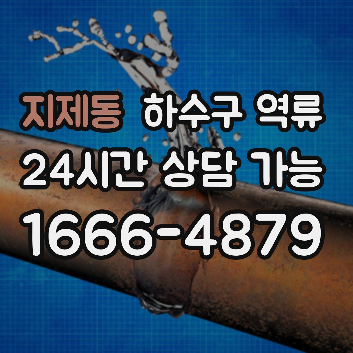지제동 하수구 역류