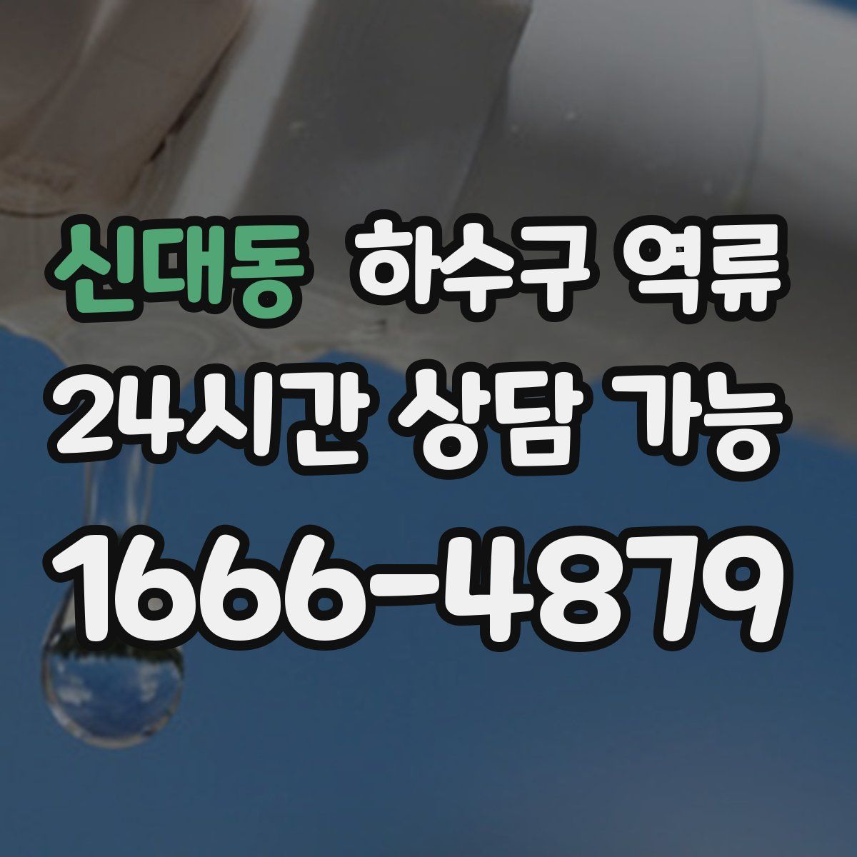 신대동 하수구 역류