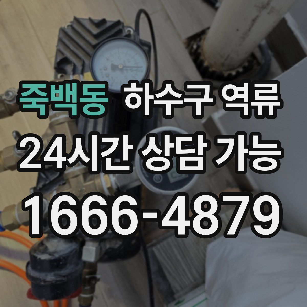 죽백동 하수구 역류