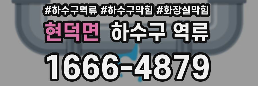 현덕면 하수구 역류