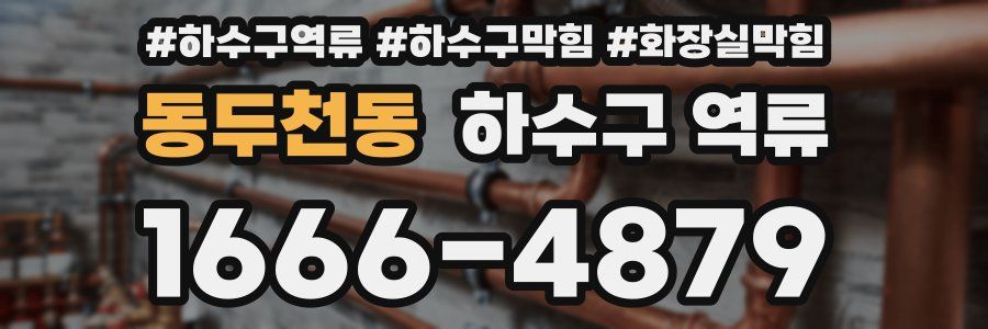 동두천동 하수구 역류