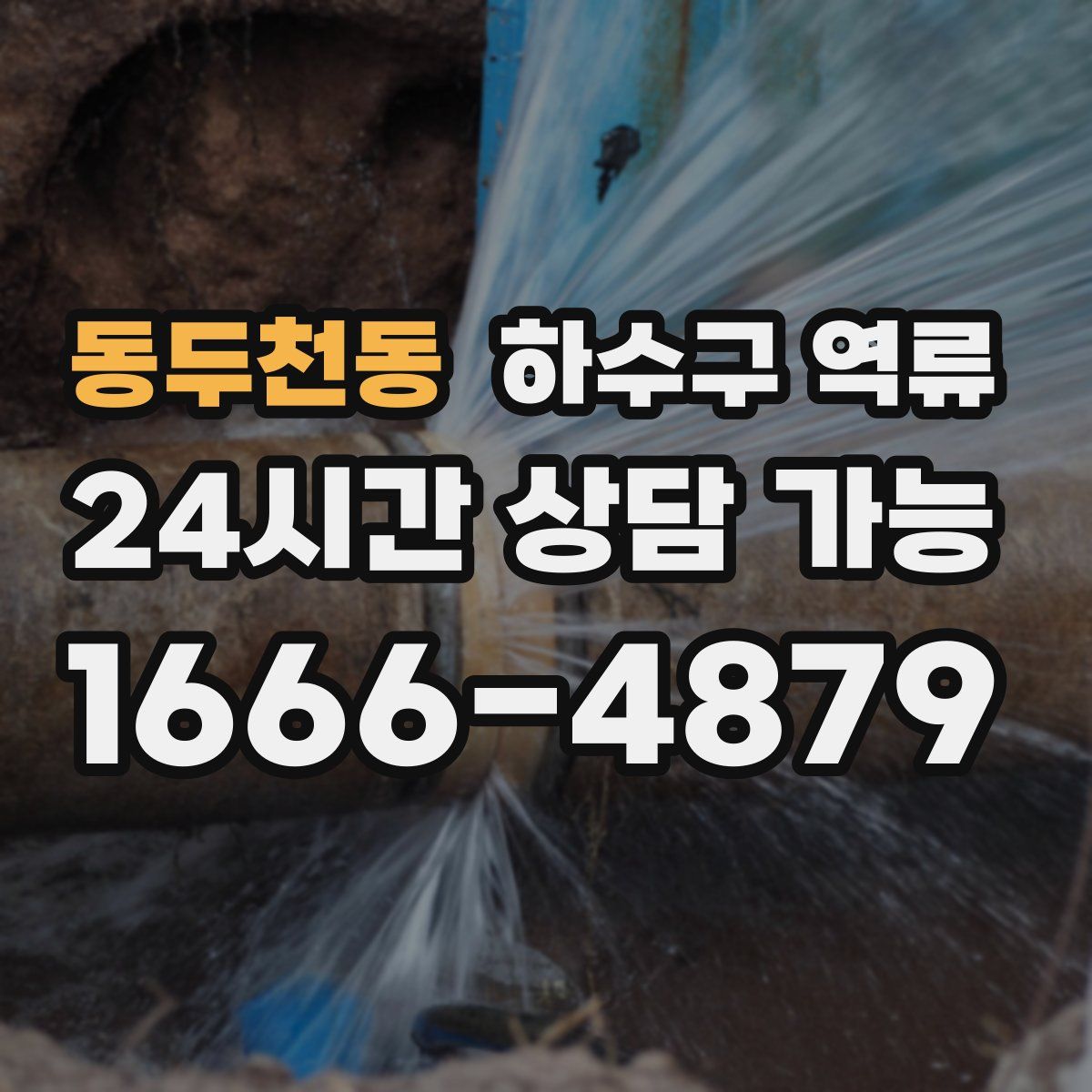 동두천동 하수구 역류