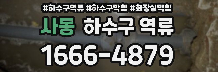 사동 하수구 역류