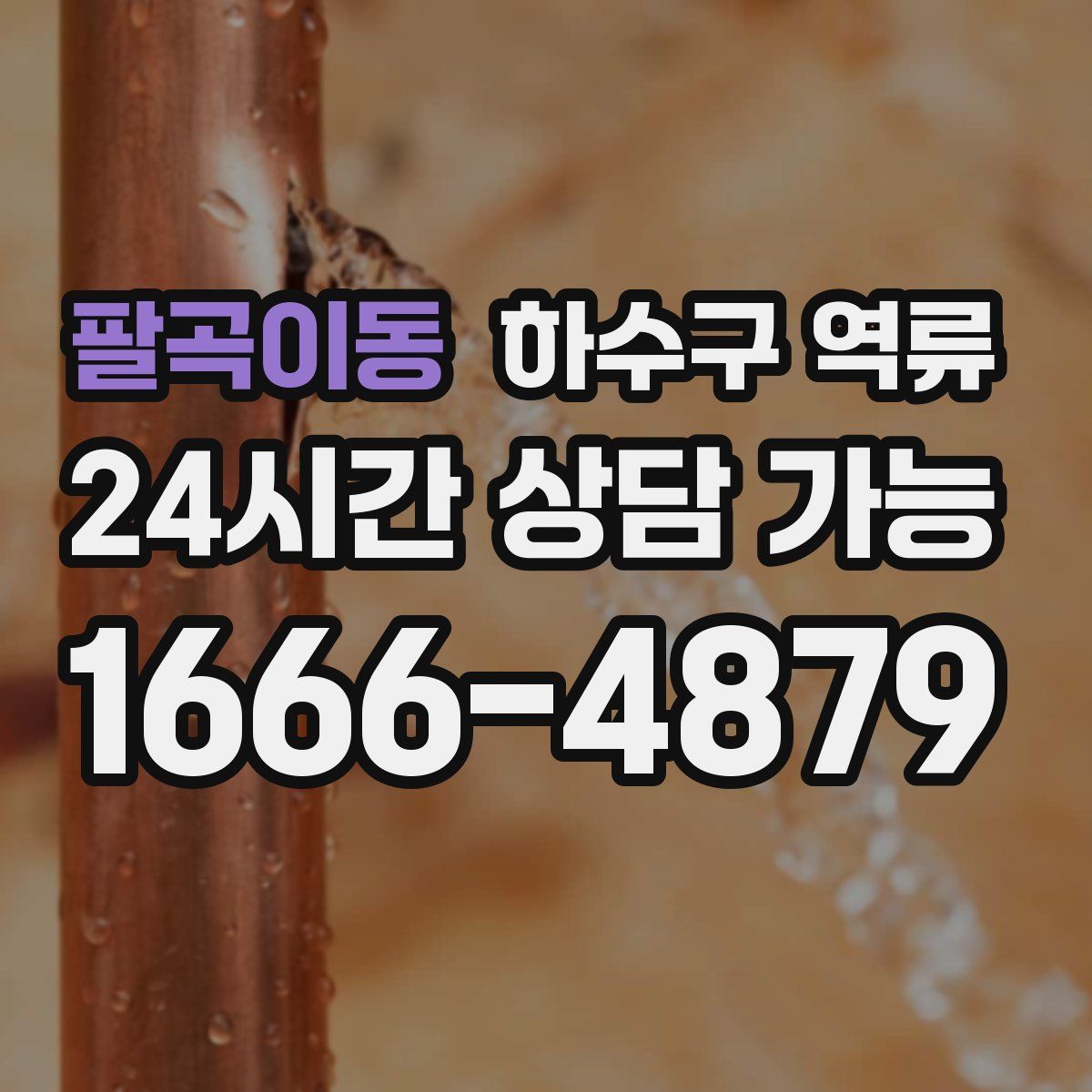 팔곡이동 하수구 역류