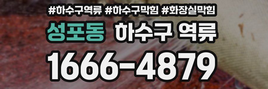 성포동 하수구 역류