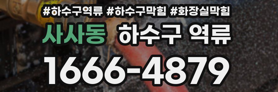 사사동 하수구 역류