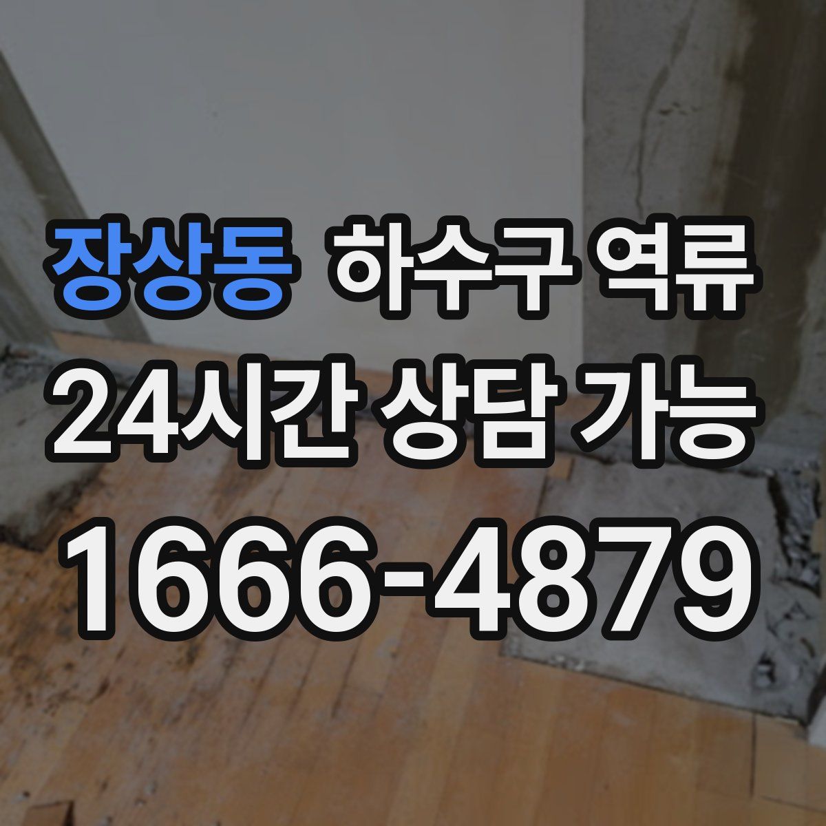 장상동 하수구 역류