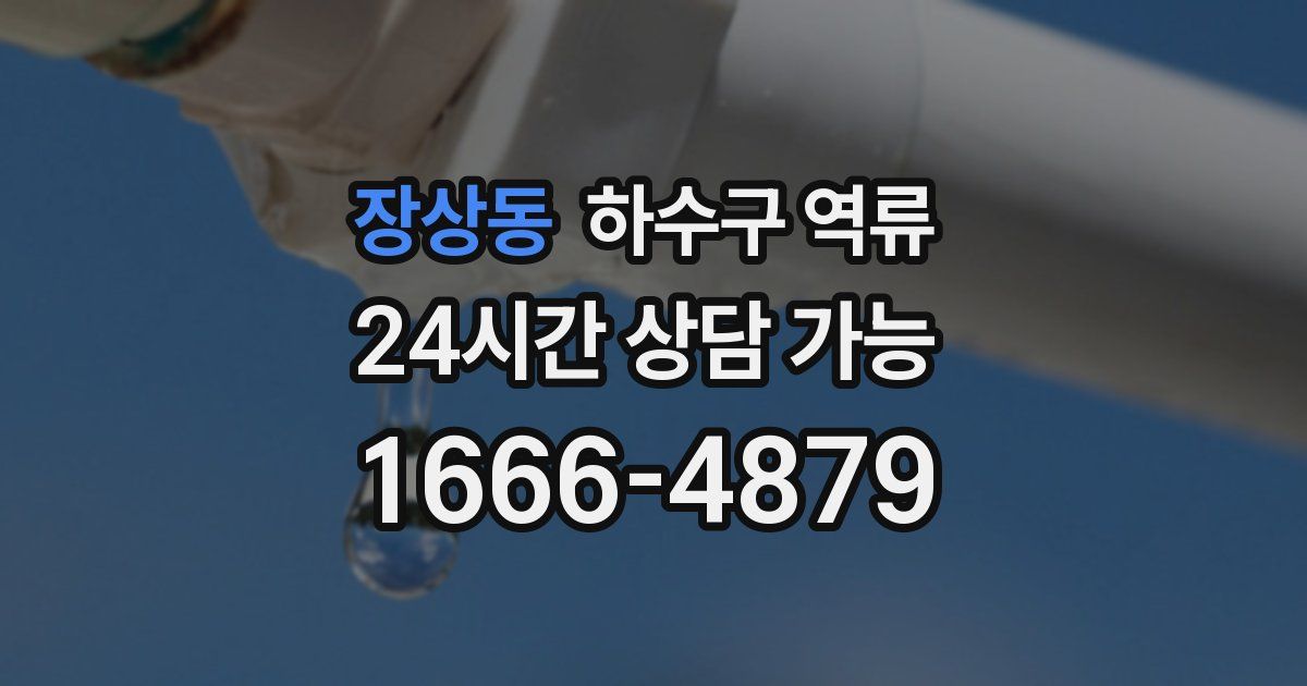 장상동 하수구 역류