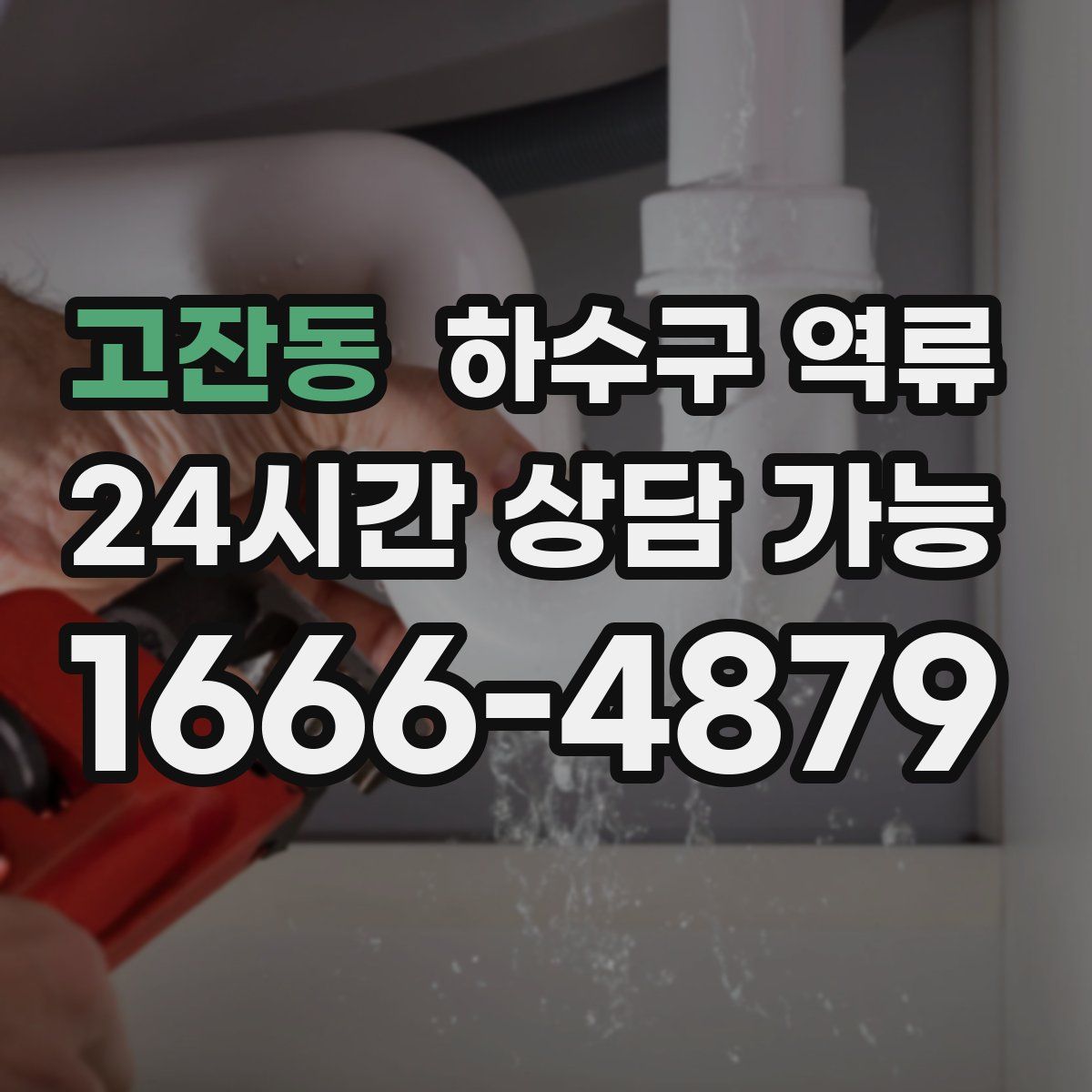 고잔동 하수구 역류