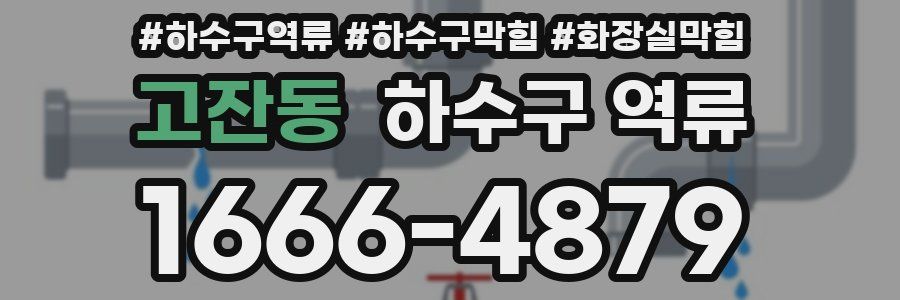 고잔동 하수구 역류