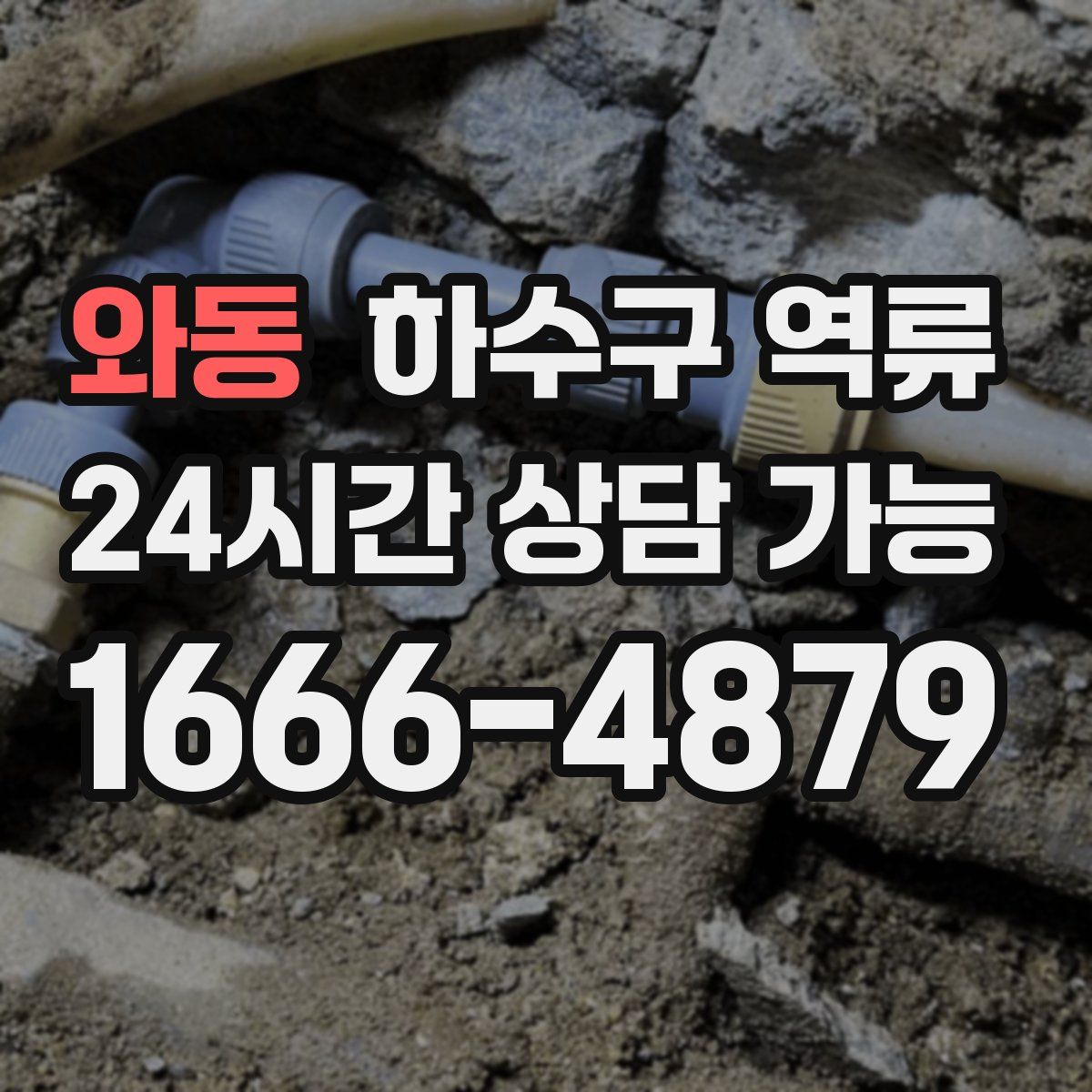 와동 하수구 역류