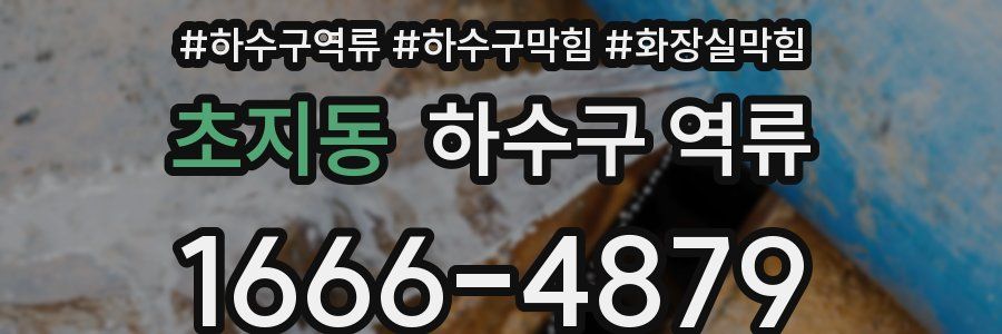 초지동 하수구 역류