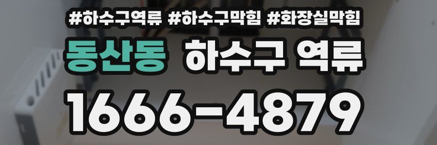 동산동 하수구 역류