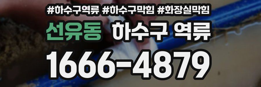 선유동 하수구 역류