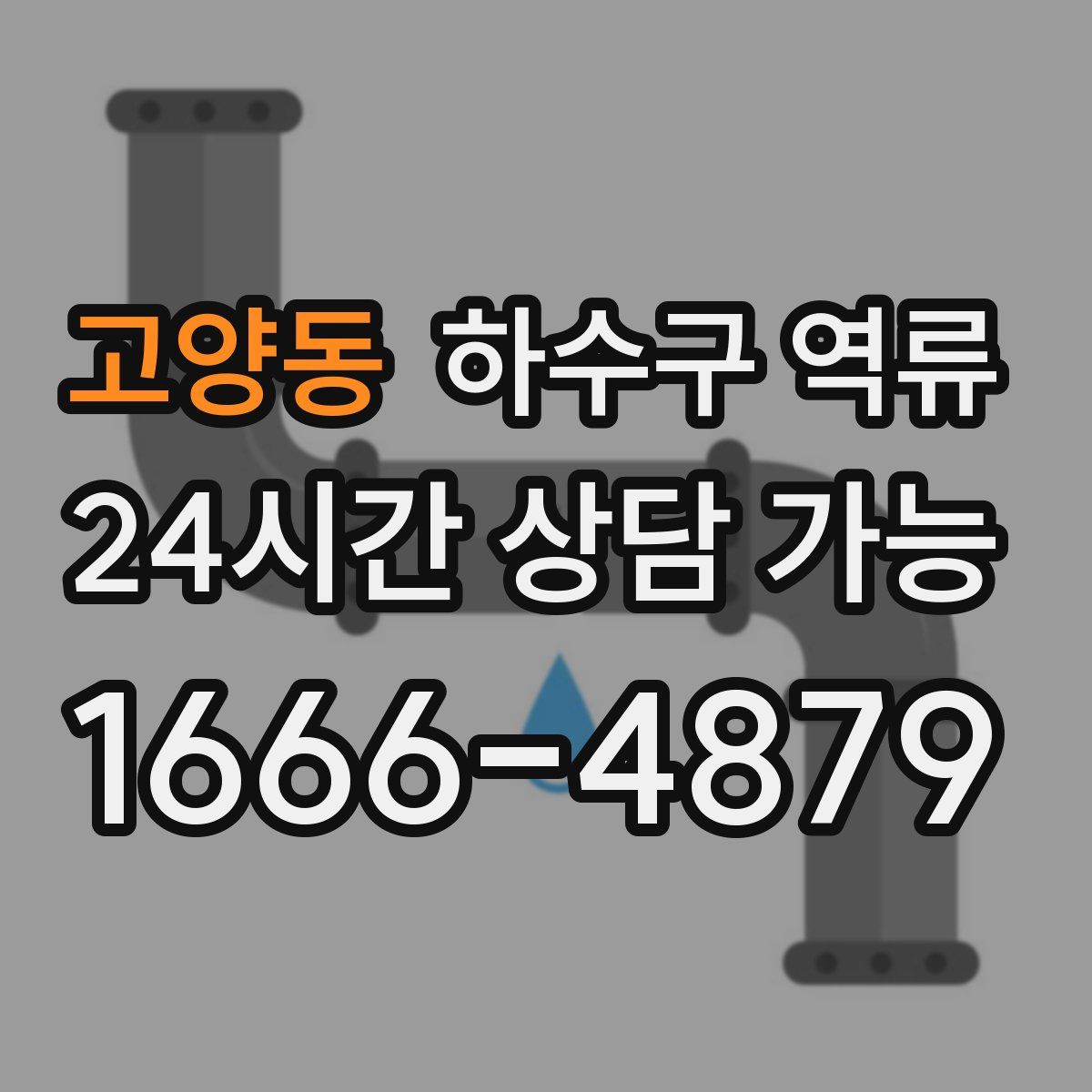 고양동 하수구 역류