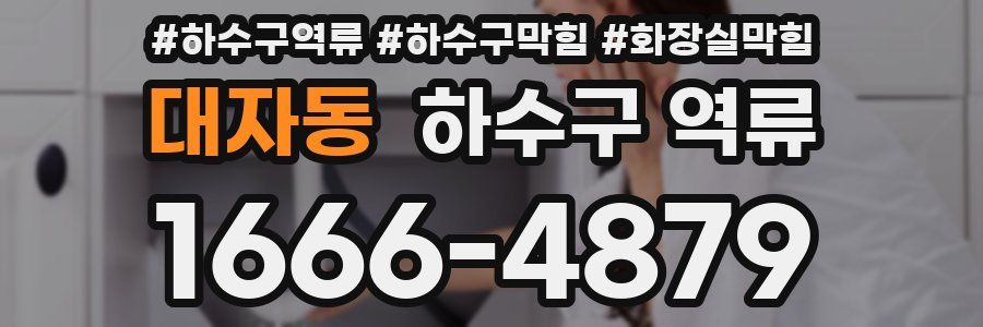 대자동 하수구 역류