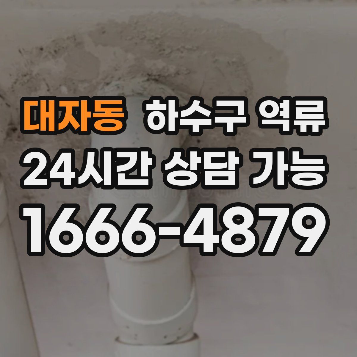 대자동 하수구 역류