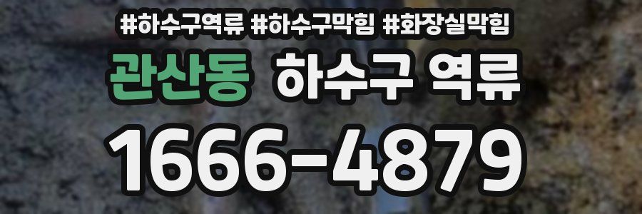 관산동 하수구 역류