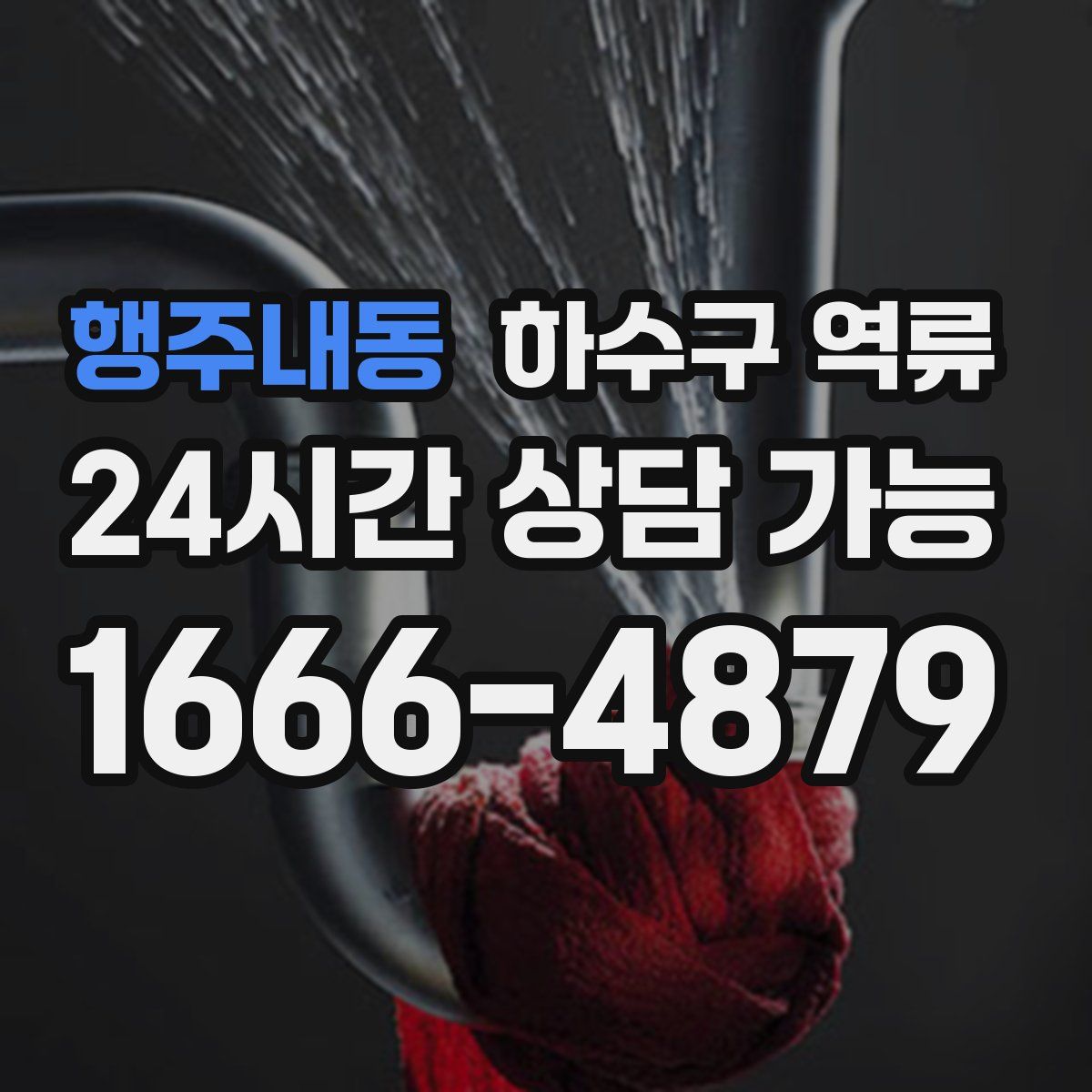 행주내동 하수구 역류