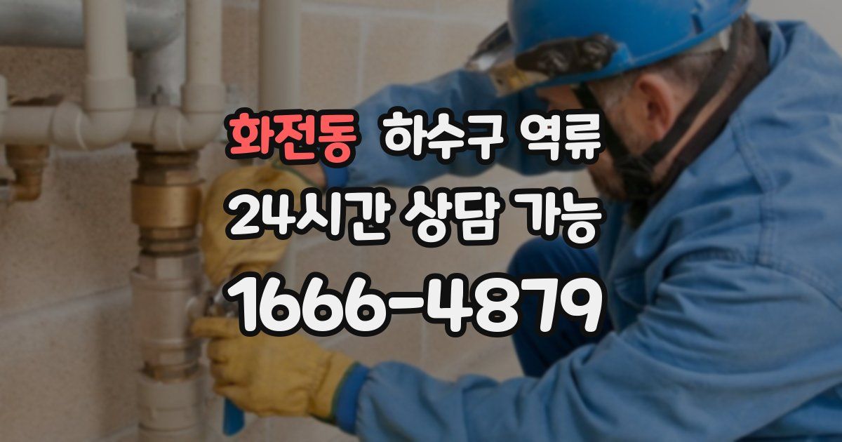 화전동 하수구 역류