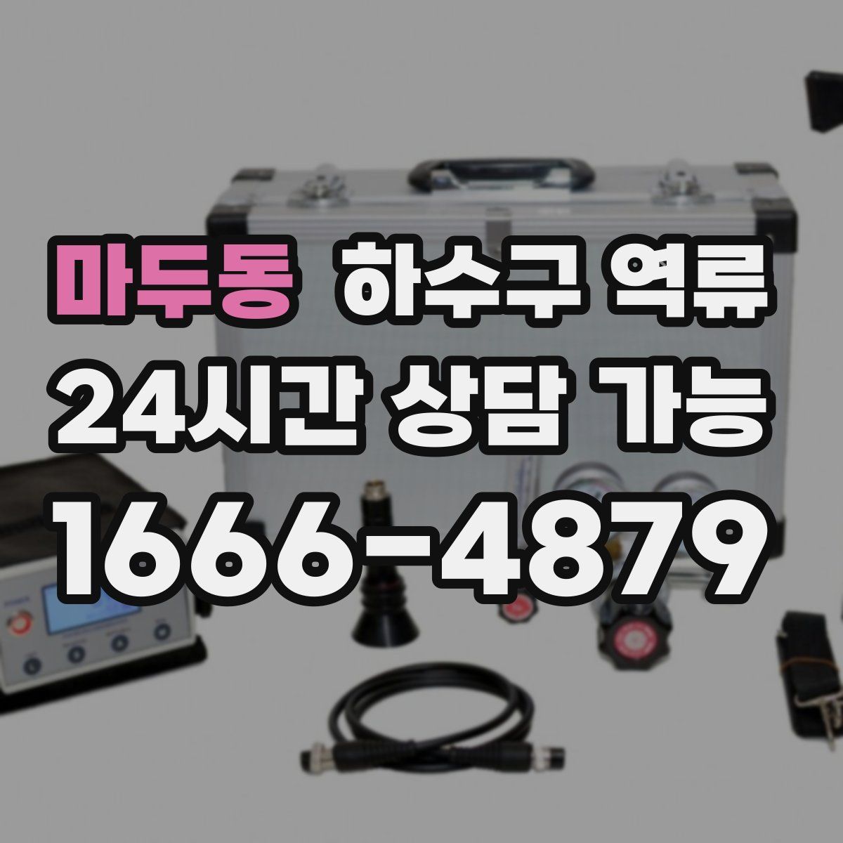 마두동 하수구 역류