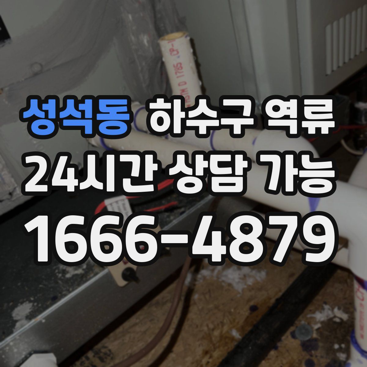 성석동 하수구 역류