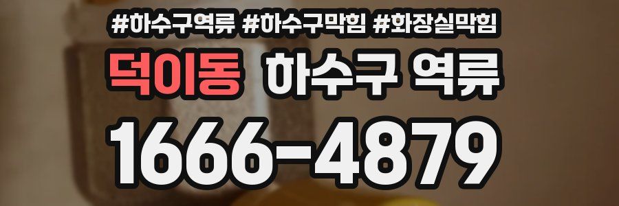 덕이동 하수구 역류