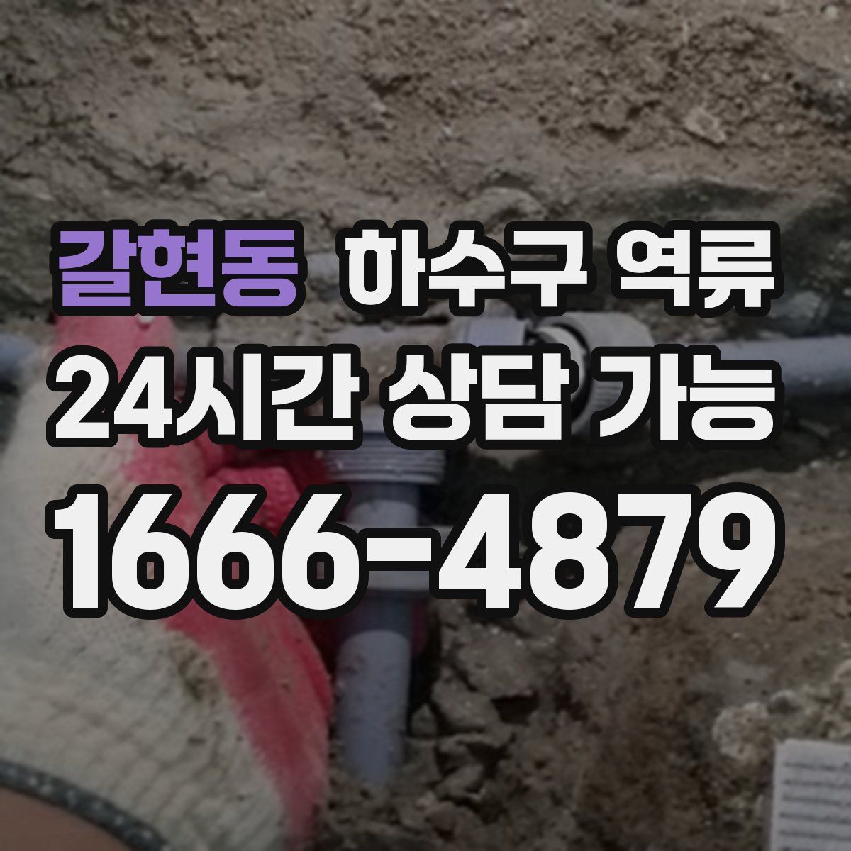 갈현동 하수구 역류