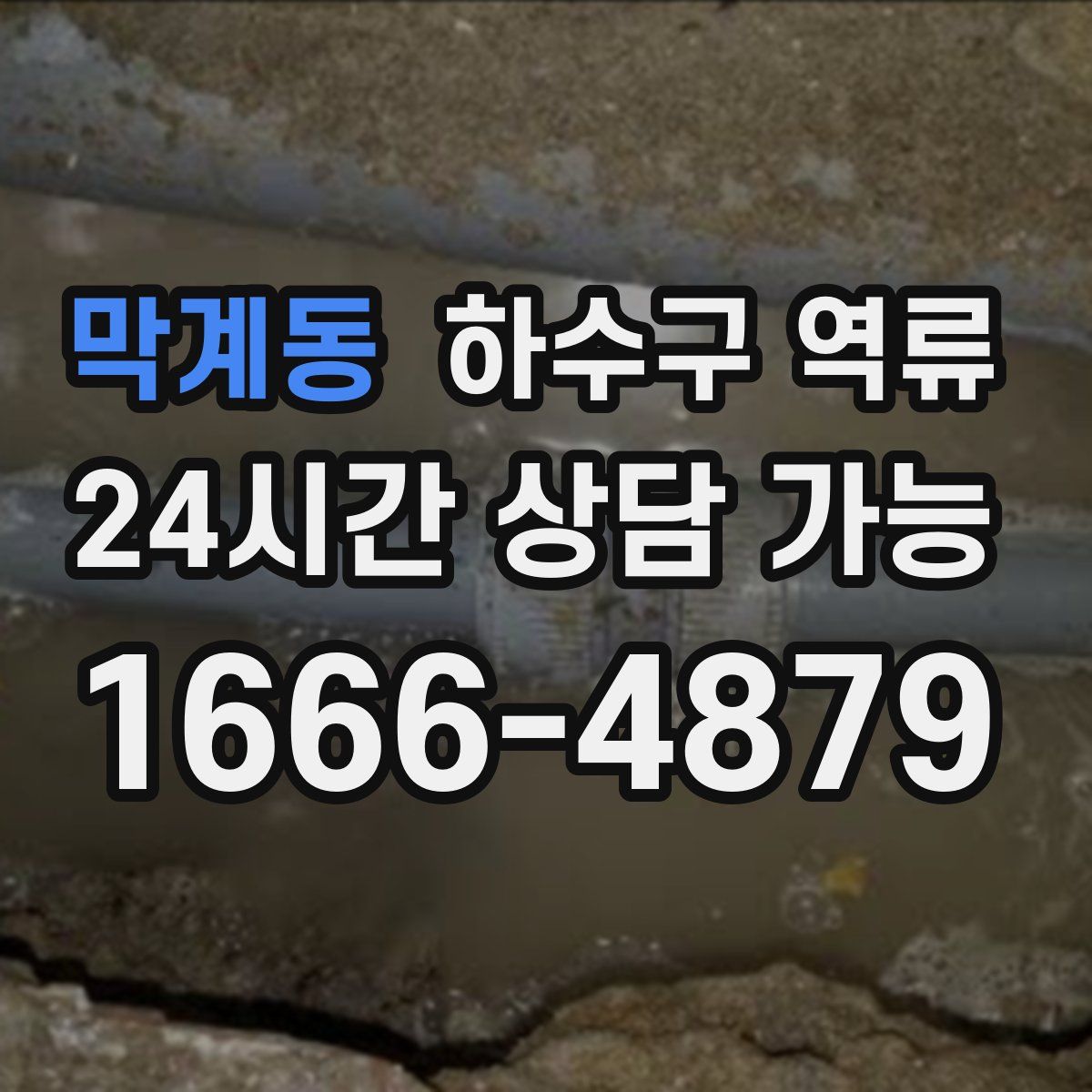 막계동 하수구 역류