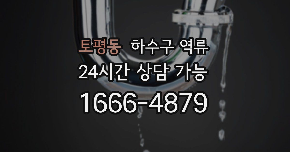 토평동 하수구 역류