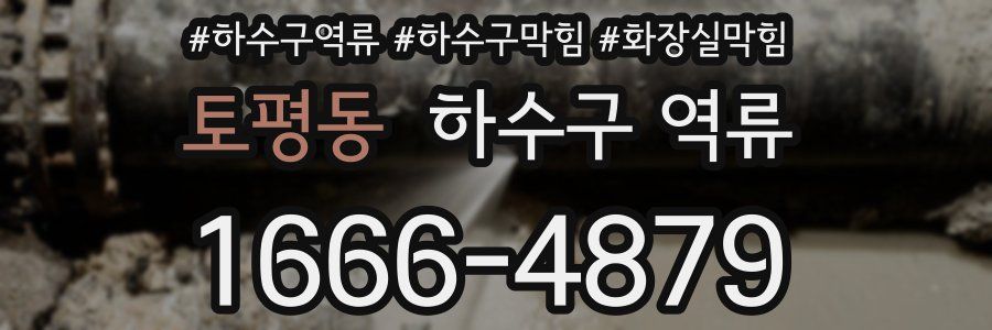 토평동 하수구 역류
