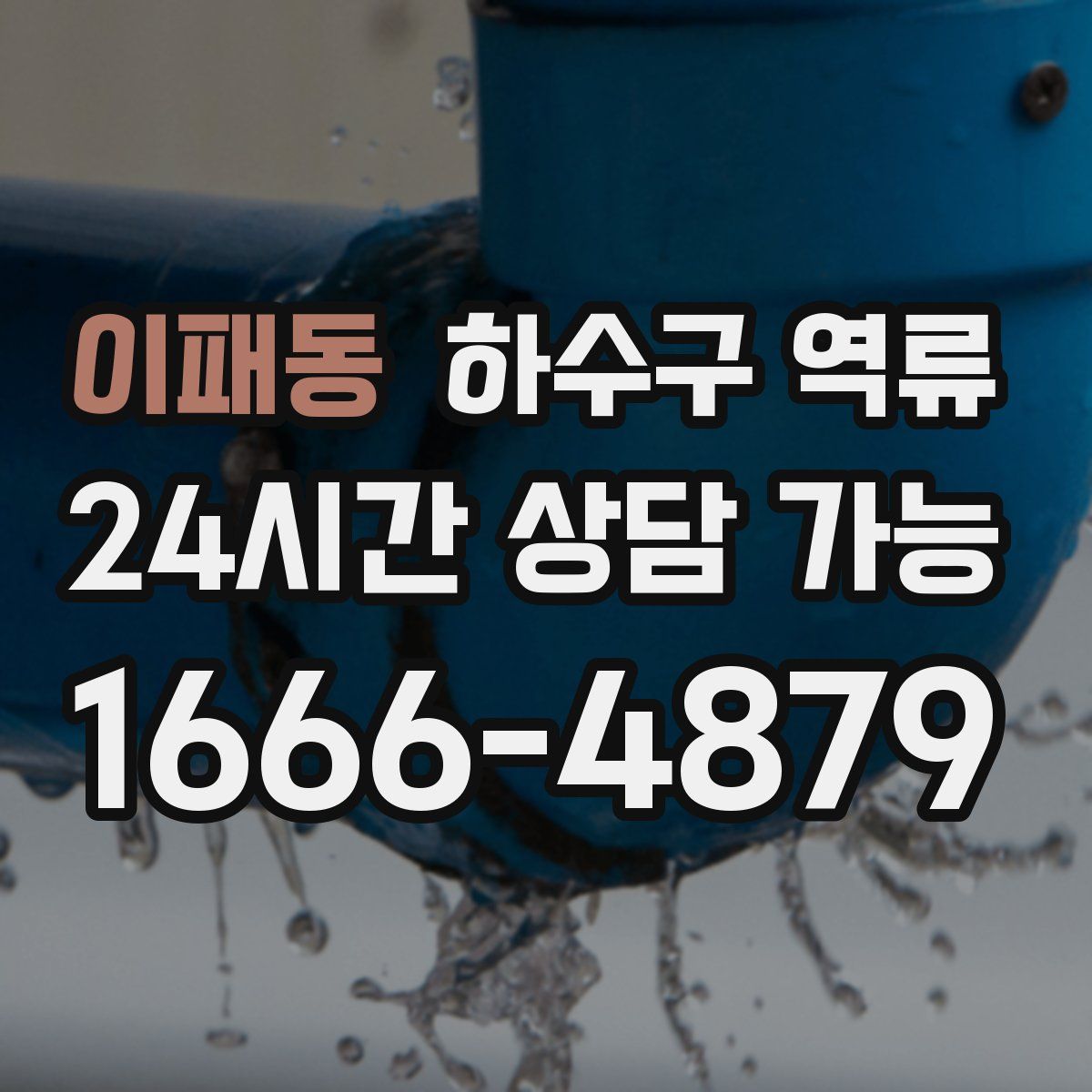 이패동 하수구 역류