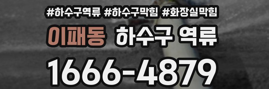 이패동 하수구 역류