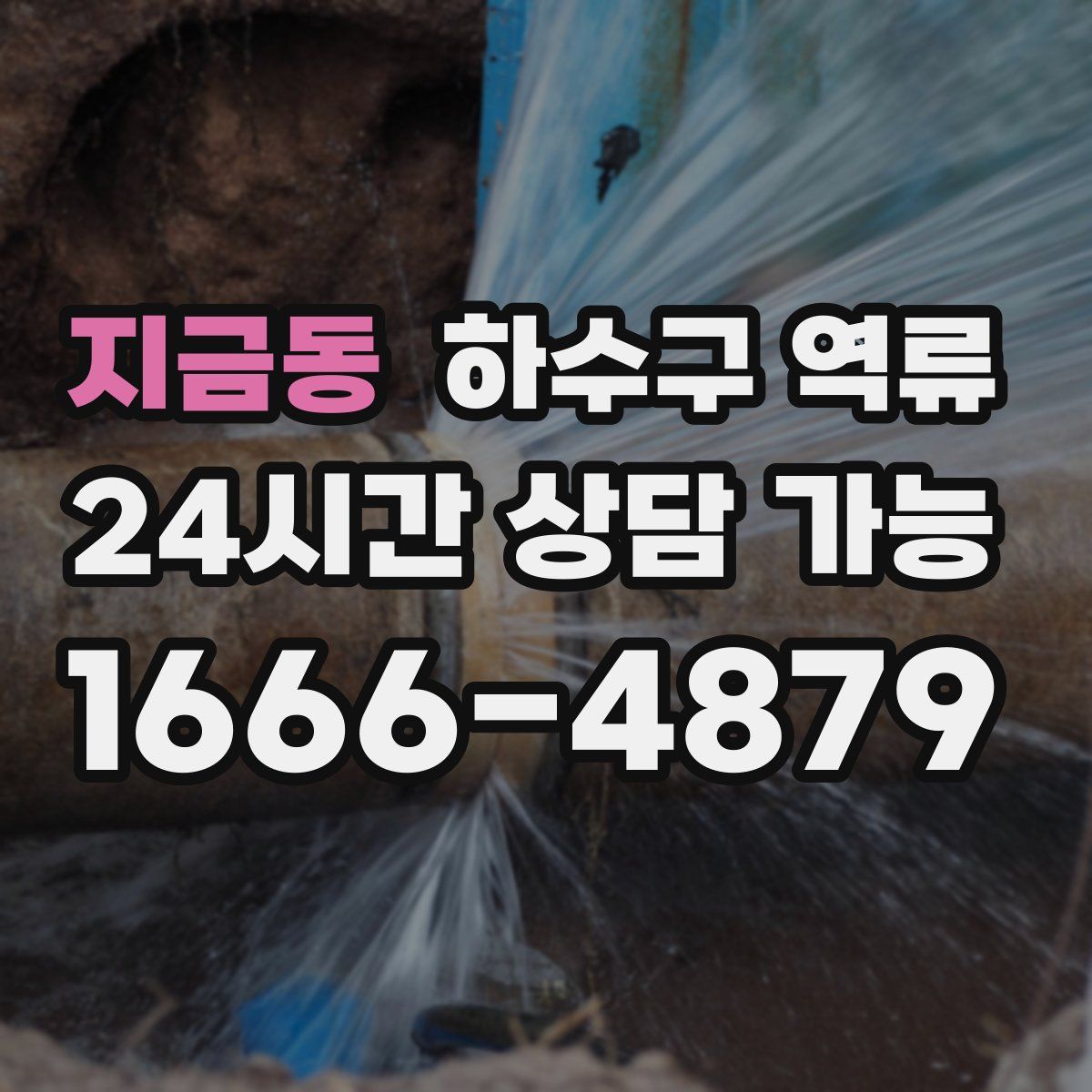 지금동 하수구 역류