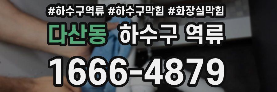 다산동 하수구 역류