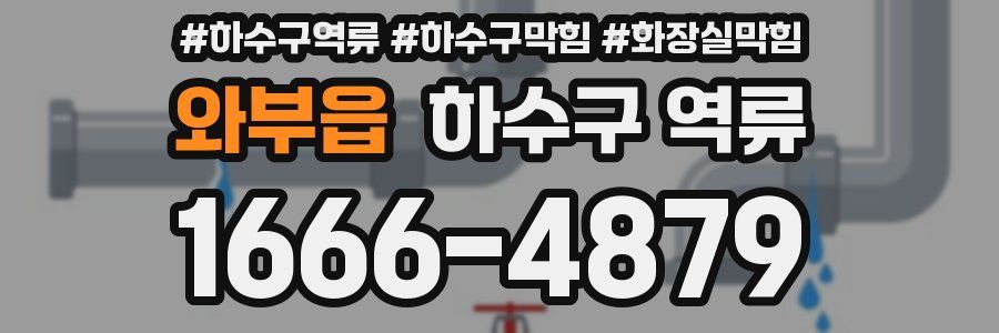 와부읍 하수구 역류