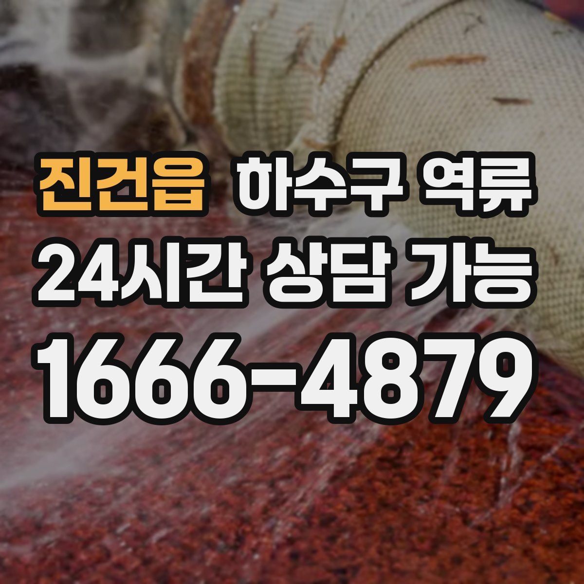 진건읍 하수구 역류