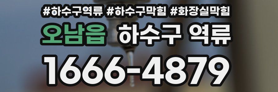 오남읍 하수구 역류