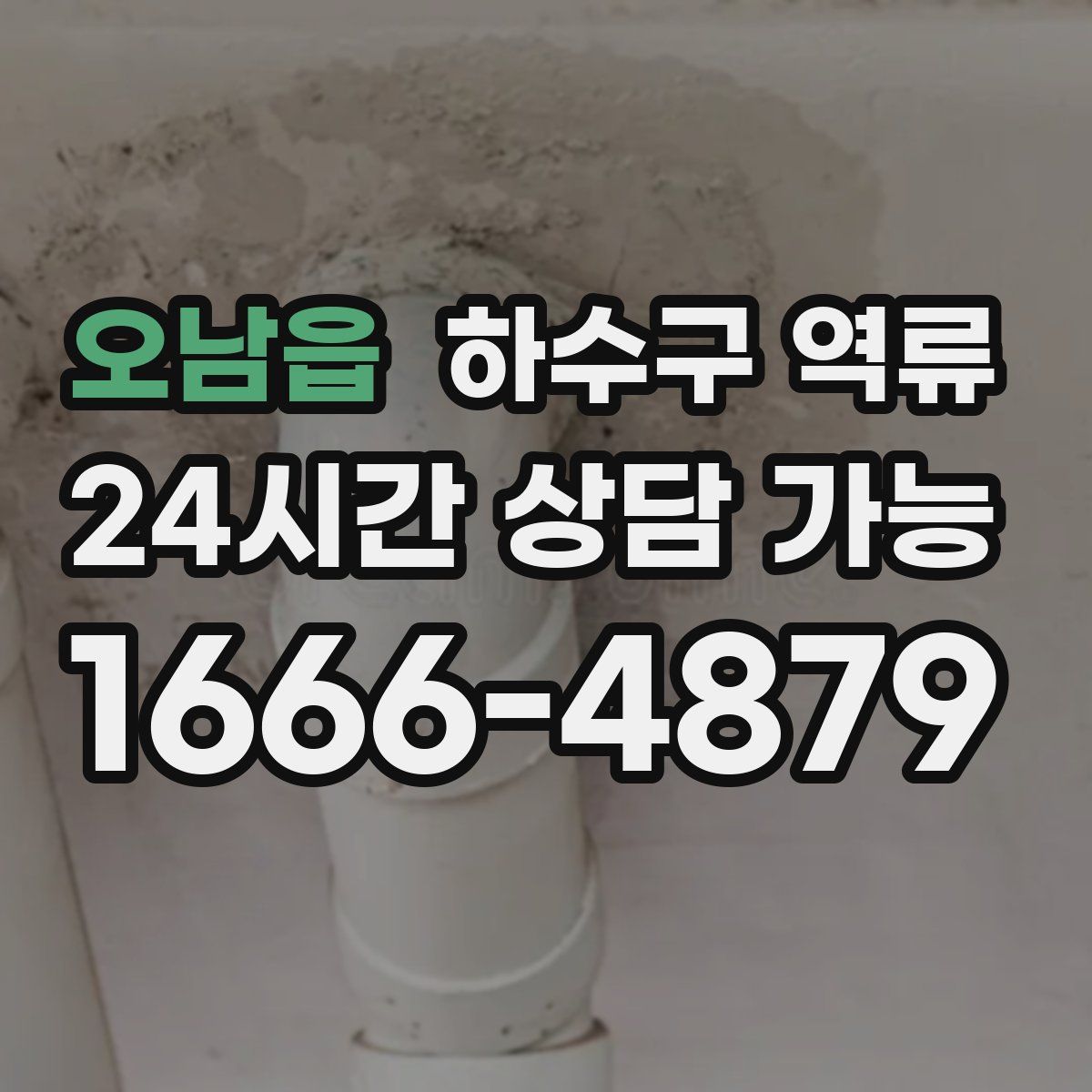 오남읍 하수구 역류