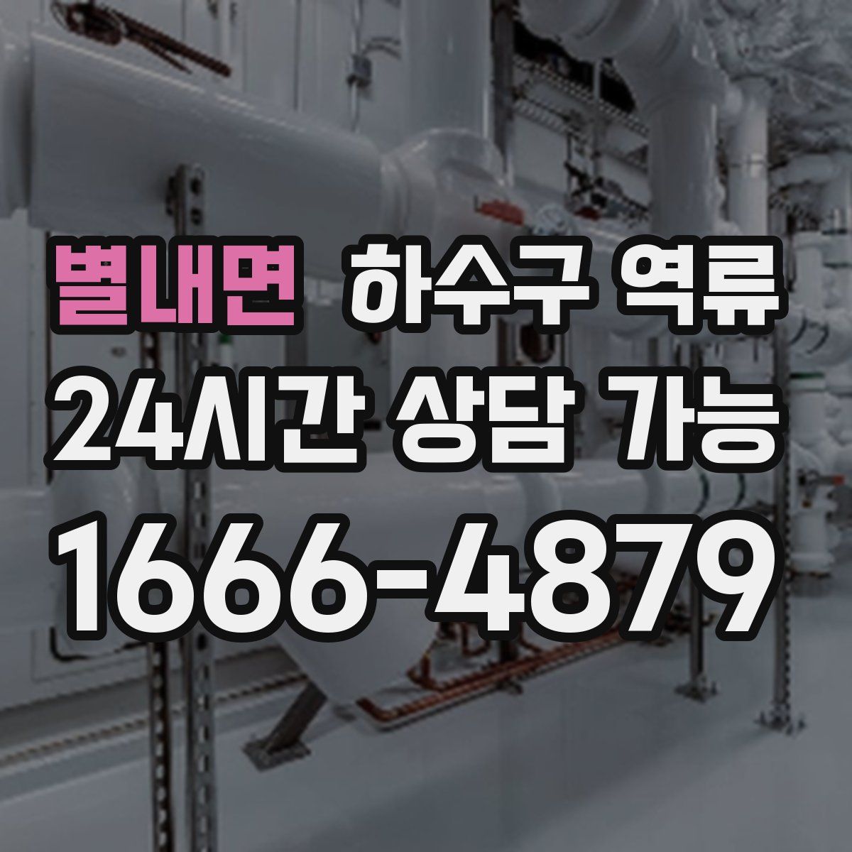별내면 하수구 역류