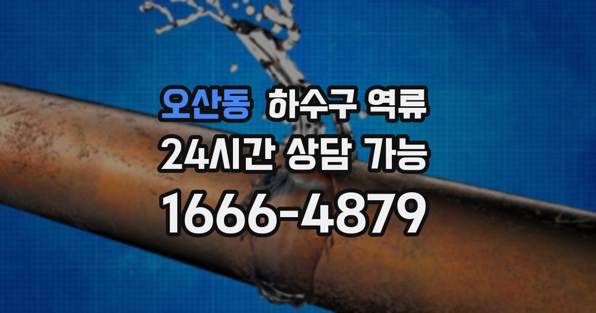 오산동 하수구 역류