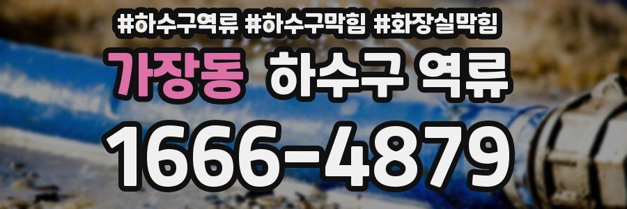 가장동 하수구 역류