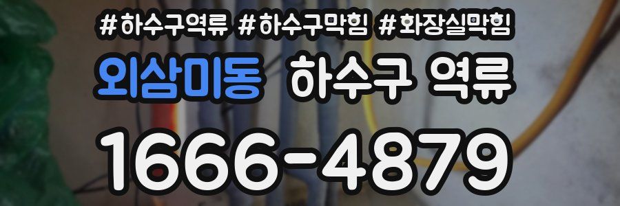 외삼미동 하수구 역류