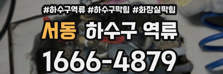 서동 하수구 역류