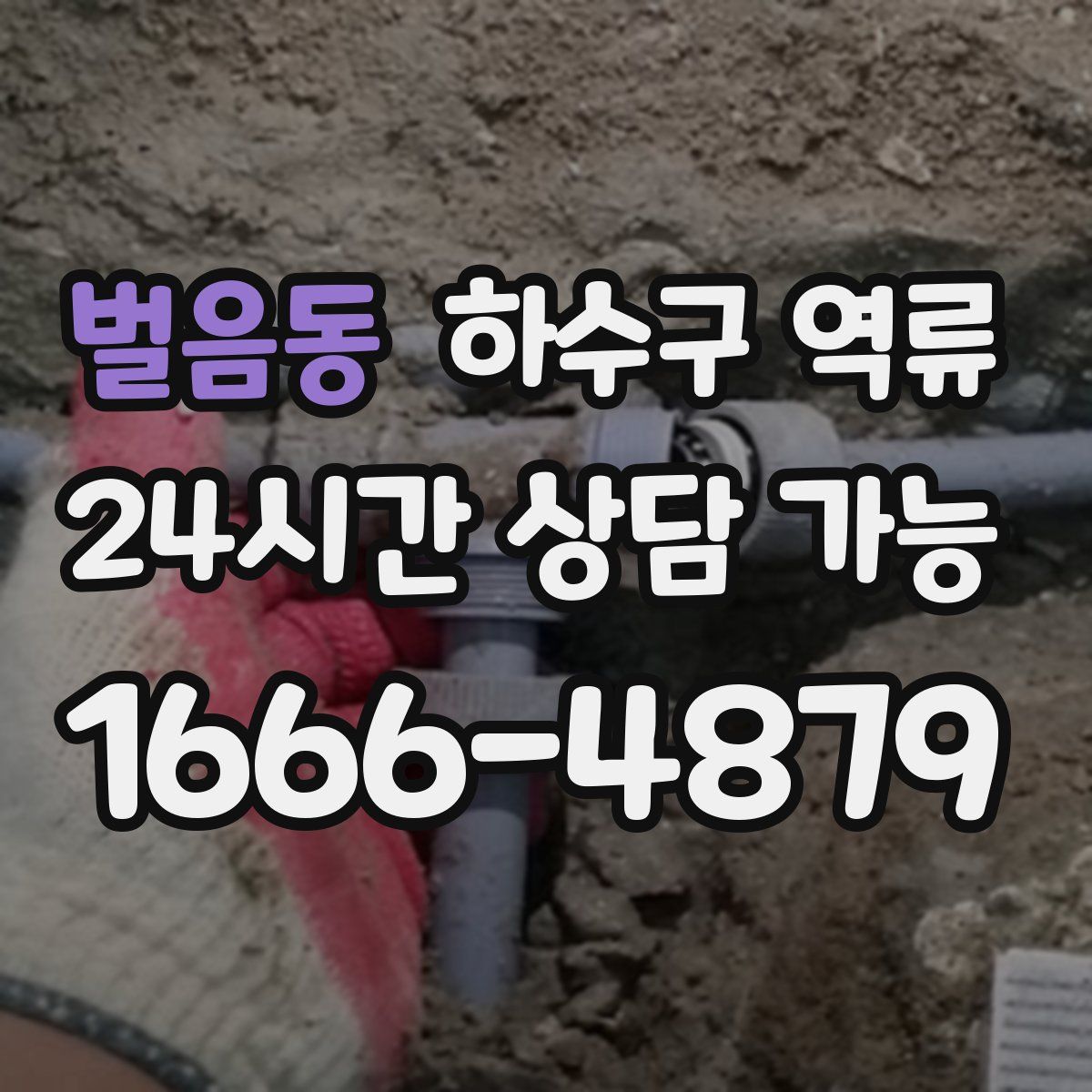 벌음동 하수구 역류