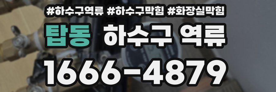 탑동 하수구 역류