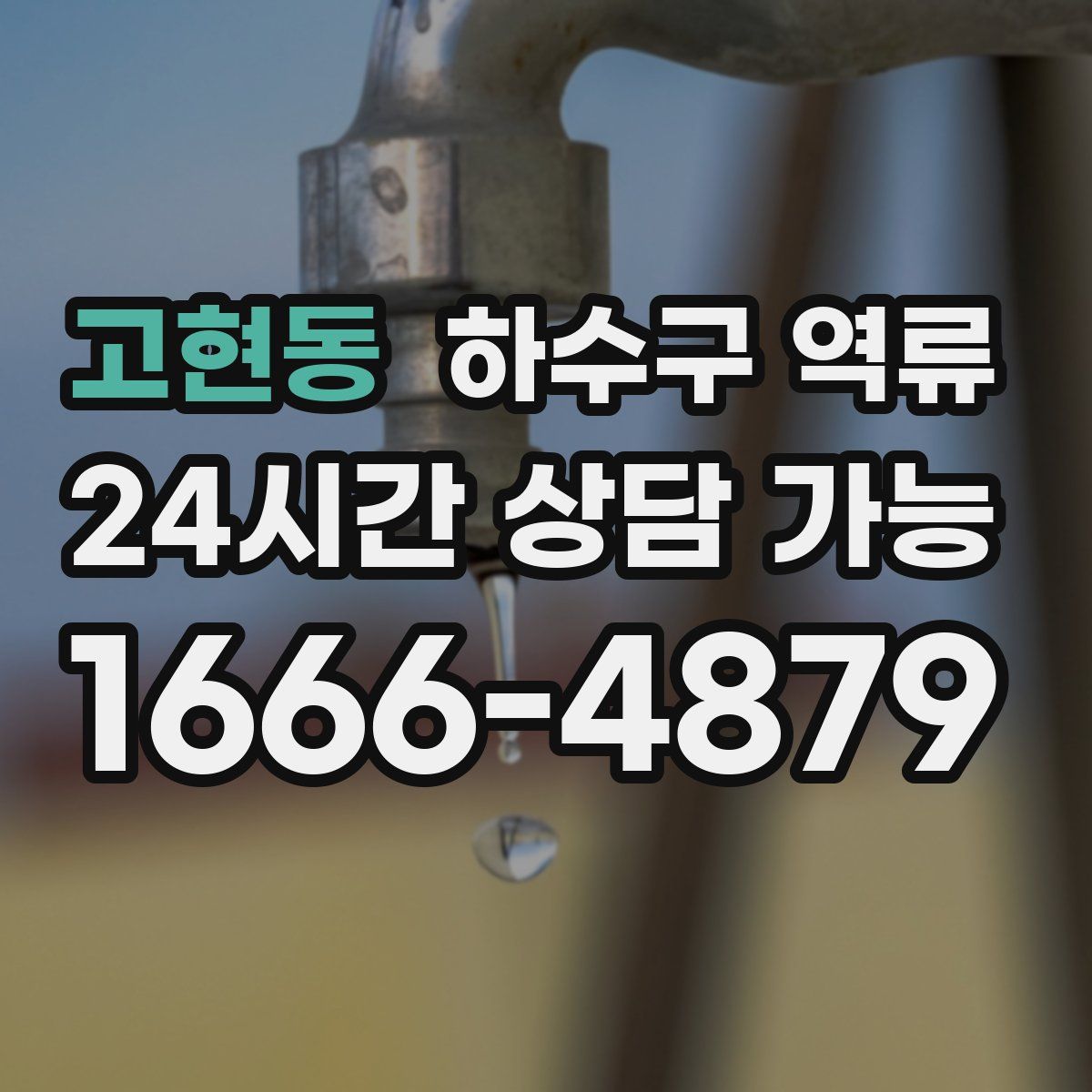 고현동 하수구 역류