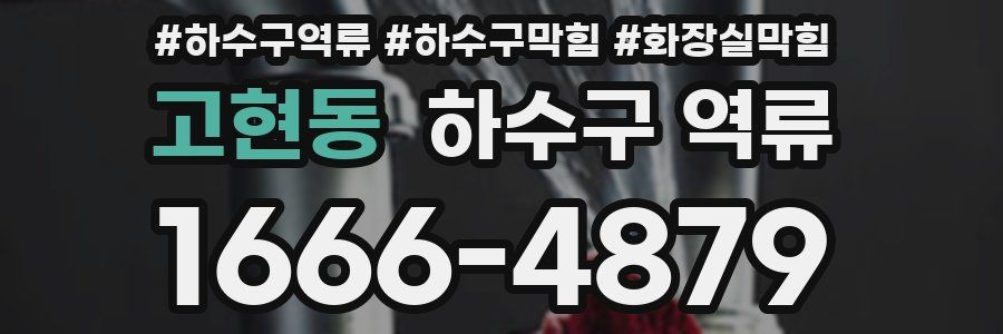 고현동 하수구 역류