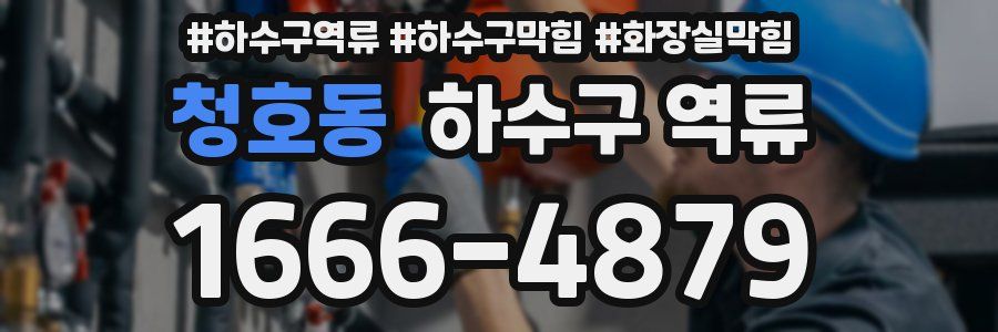 청호동 하수구 역류